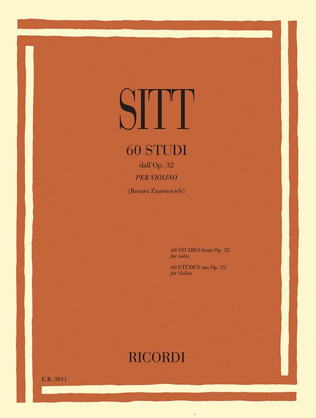 60 Studi dall'Op. 32 - Edited by Renato Zanettovich - pro housle